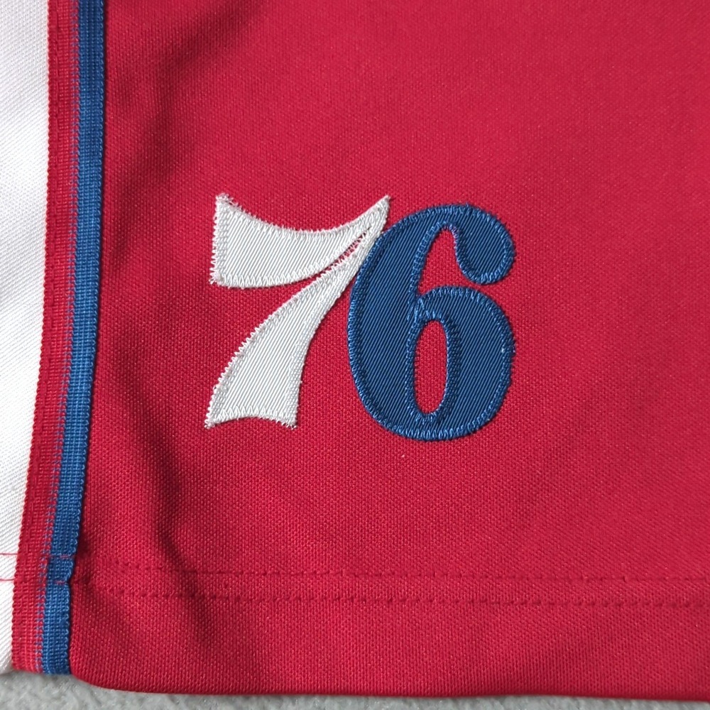 Nike Philadelphia 76ers Warm Up Pants Mens XL Red NBA Breakaway Stars Vintage - Picture 4 of 12